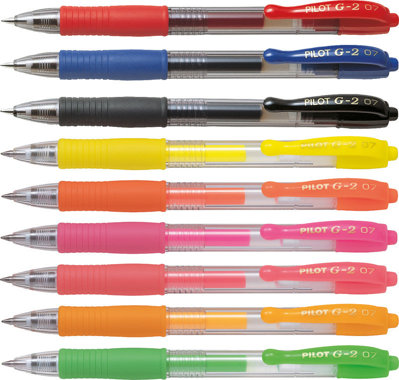 Pilot G-2 Gelschreiber – Rot, 0,7 mm, Druck, Nachfüllbar