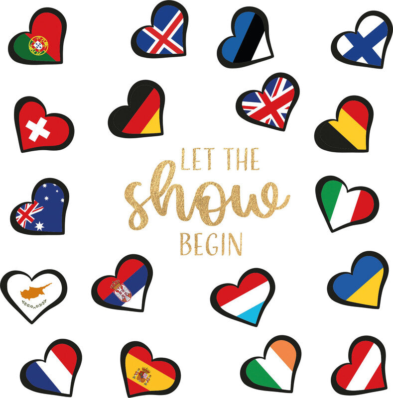 Feldner Servietten Let the Show Begin – 33 × 33 cm – 1-lagig, Tissue – 20 Stk.