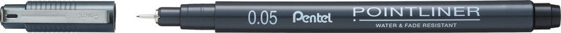 Pentel Pointliner Fineliner 0,05 mm – schwarz – wasserfest