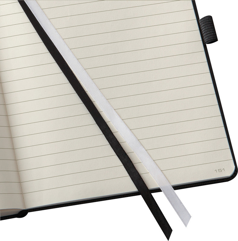 Sigel Notizbuch Conceptum, 180 × 240 mm, liniert, 194 Seiten, Fadenheftung – schwarz