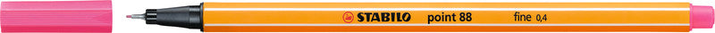 STABILO Fineliner – 18er-Set 0,4 mm – 18 Farben, sortiert