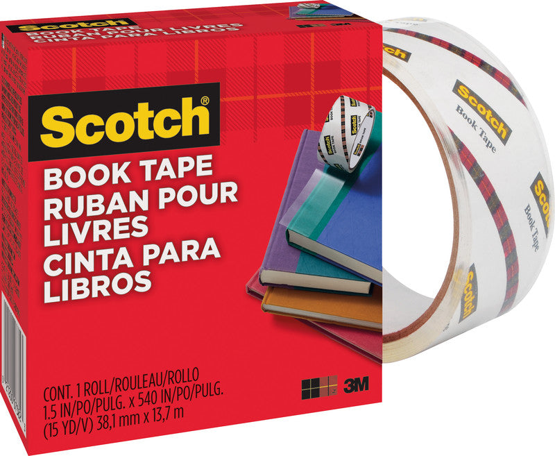 Scotch Buchklebeband – permanent, glatt, 50 mm × 13,7 m, transparent