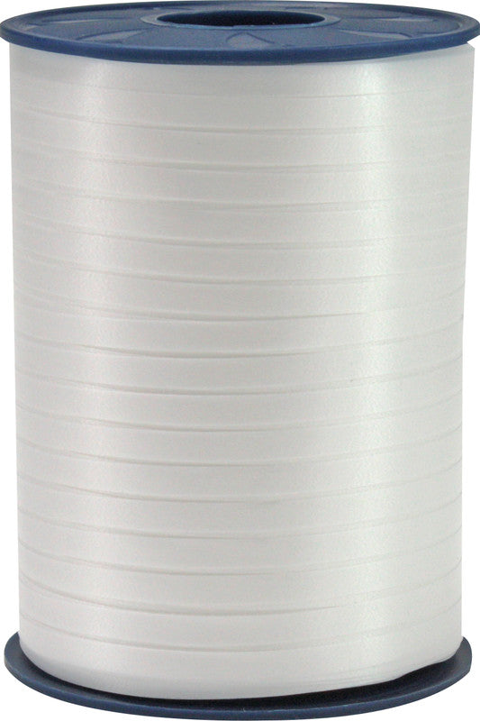Präsent Geschenkband – America – recyclingfähig, Kunststoff – 10 mm × 250 m, weiss