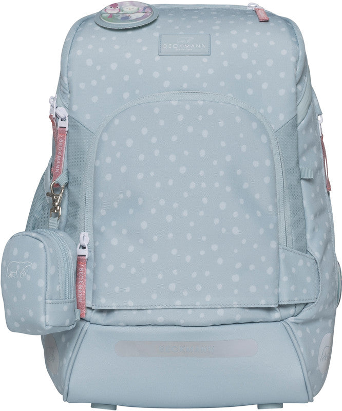Beckmann Schulrucksack Active Air Flx – 6-teilig – Forest Deer Dusty Mint – aus recyceltem PET