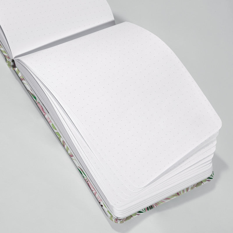 Sigel Notizblock JOLIE, punktkariert, Fadenheftung, Hardcover, 79 Blätter, perforiert, 100 g/m² – mehrfarbig