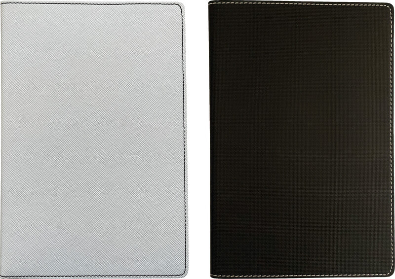 Denkzettel Notizbuch A5, kariert, 192 Seiten, perforiert, 80 g/m² – schwarz