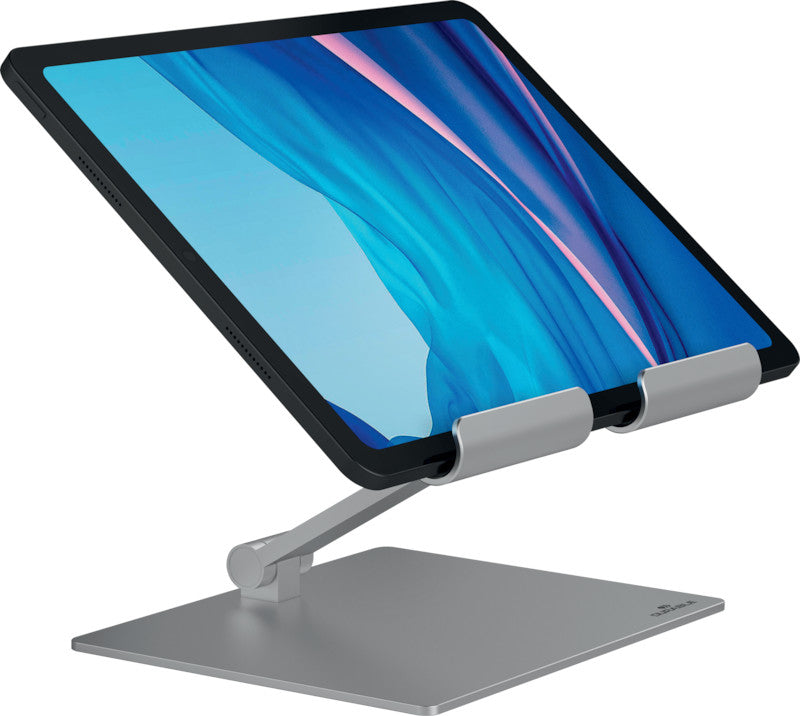 Durable Rise Tablethalter – für Tablets bis 13", Aluminium, silber metallic
