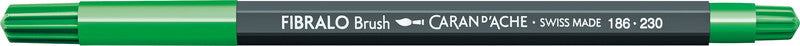Caran d-Ache Fasermaler Fibralo Brush, Strichbreite 0,5–5 mm, auswaschbar, 10 Farben