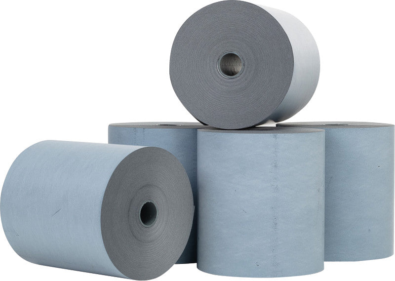 Blue4est Thermorolle Blau 58 mm × 50 m, Kern 12 mm, Ø 61 mm