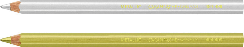 Caran d-Ache Caran d'Ache Textmarker Maxi Metallic – Rundspitze 3 mm – Silber