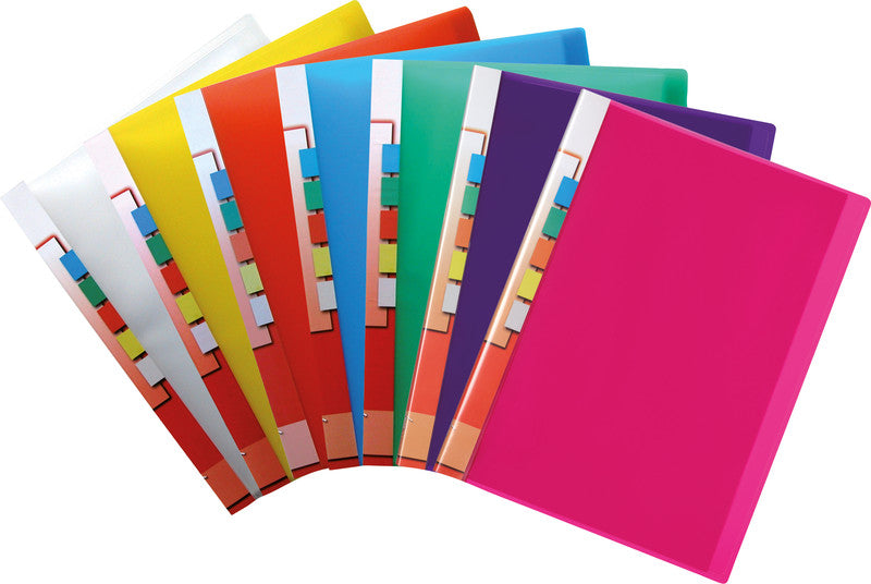 Kolma easy Sichtbuch A4 – 40 Hüllen, transparent, Kunststoff, Rückenschild, glänzend, 45 µm
