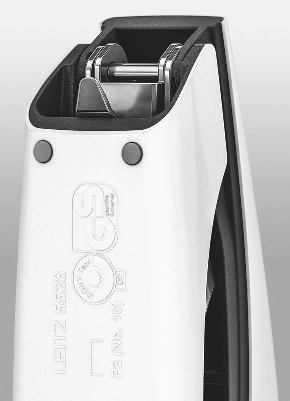 Leitz NeXXt 5528 – Hefter, 10 Blatt, für Nr. 10, Oberlademechanik, Einlegetiefe 35 mm, grün