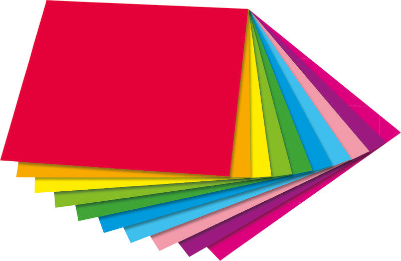 Folia Faltblätter Duo – 100 × 100 mm – 80 g/m² – sortiert – 50 Blatt