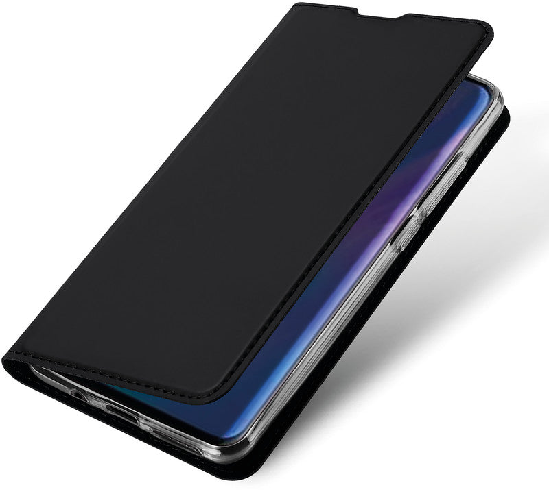 Dux Ducis Booklet-Hülle – für Huawei P30 lite – schwarz – Kunstleder – mit Kartenfach, Magnetverschluss