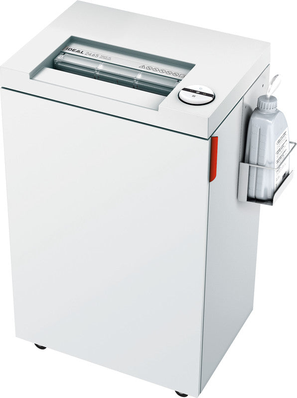 Ideal 2445/CC5 – Aktenvernichter, DIN P-5, Partikelschnitt 2 × 15 mm, 10 Blatt, 35 l, A4, mit automatischem Öl