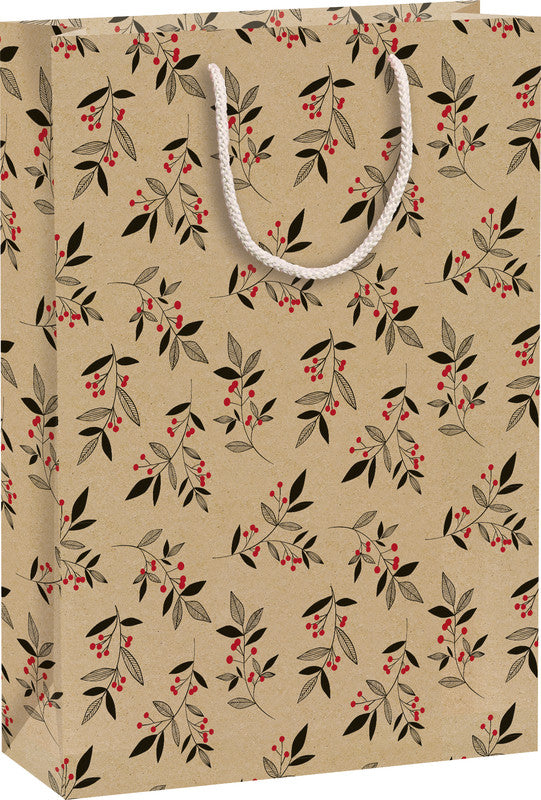 Zoewie Geschenktasche – Naturals X-Mas – kompostierbar, Papier – 240 × 350 × 90 mm