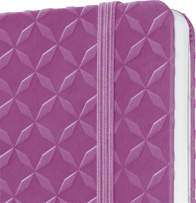 Sigel Notizbuch, A5, liniert, Fadenheftung, 174 Seiten, perforiert, 80 g/m² – pink/violett