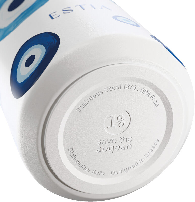 Estia Flow Isolierflasche 500 ml – Doppelwandig 12 h Heiss / 24 h Kalt, Edelstahl, Schraubdeckel