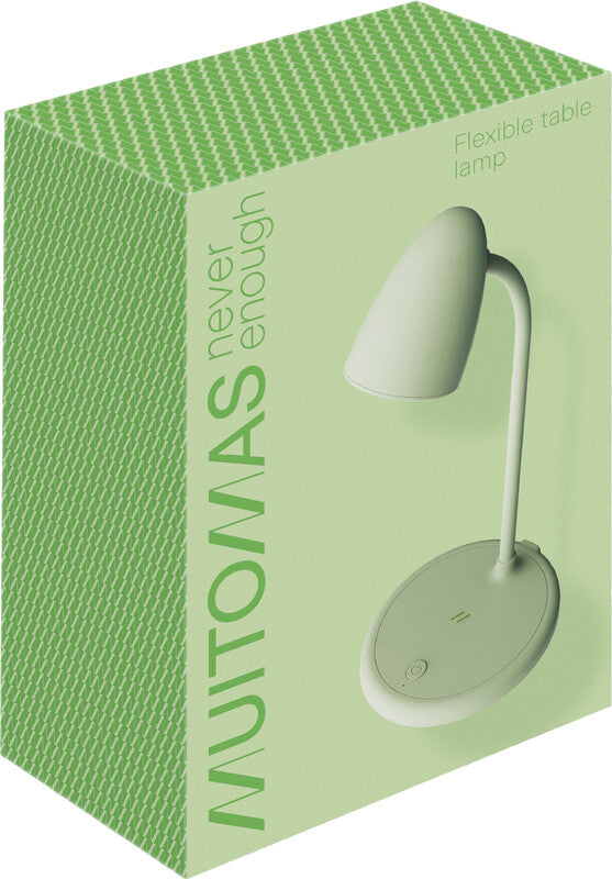 Muitomas Tischleuchte – LED 5 W, dimmbar, USB-C, Touch-Dimmer, Akku – grün