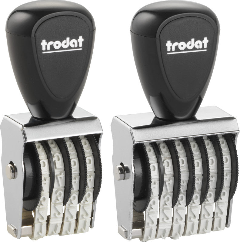Trodat Motivstempel – Motiv: Zahlen, Metall, 18 × 5 mm
