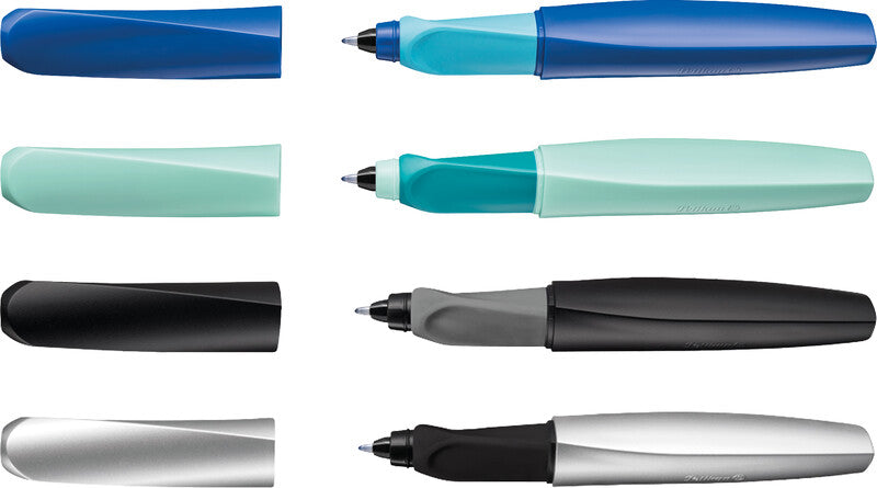 Pelikan Twist – Tintenroller mit Kappe, 0,4 mm, Blau