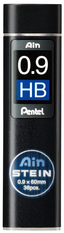 Pentel AinStein Bleistiftminen – Graphit, 0,9 mm, HB, 36 Stk.