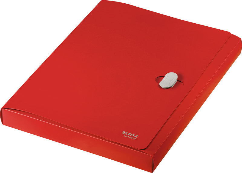 Leitz Dokumentenmappe A4 – Kunststoff, Rot, bis 250 Blatt