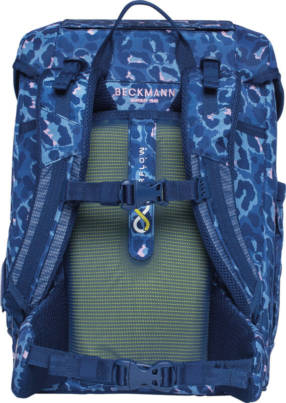 Beckmann Schulrucksack Plus Air – 6-teilig – Cheetah – aus recycelten PET-Flaschen