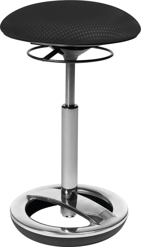 Topstar Hocker Sitness High Bob – Sitzhöhe 49–70 cm, 110 kg, schwarz