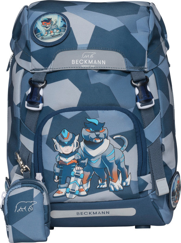 Beckmann Classic Schulrucksack – Tiger Race – 24,0×37,0×25,0 cm – recyclingfähig