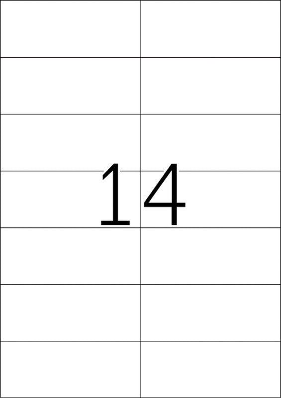 HERMA Selbstklebende Etiketten, 105 mm × 42 mm, weiss, Papier, permanent, 200 Blatt (2'800 Etiketten)