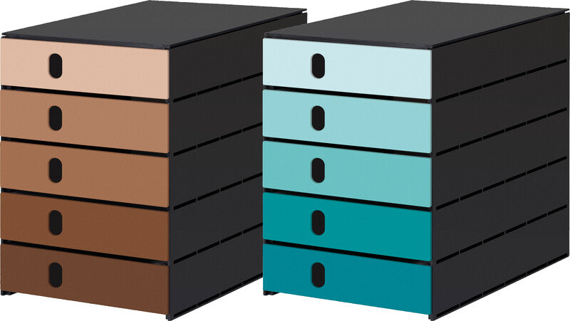 Styro Schubladenelement VAL öko color flow – für C4-Format – 243 × 335 × 323 mm