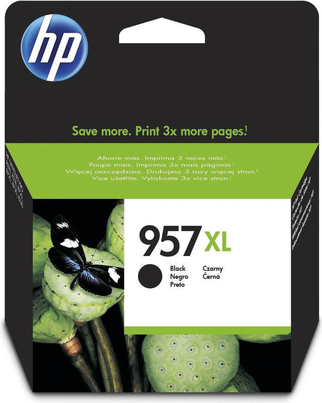 HP Tintenpatrone 957XL, Schwarz, XL, 3'000 Seiten – für Tintenstrahldrucker/Multifunktionsgeräte