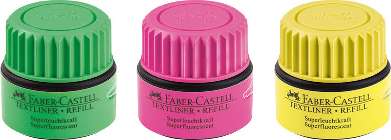 Faber-Castell Textmarker-Nachfüllung 1549 für Textliner Grip Marker 1543, 1546 – Pink, 1–5 mm, 30 ml