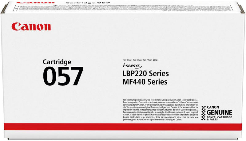 Canon Toner 057 – schwarz, 3100 Seiten – für Mono-Laserdrucker/Multifunktionsgeräte