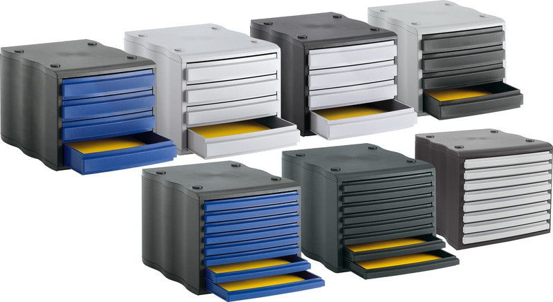 Styro Schubladenelement WAVE – für Format C4 – 355 × 270 × 240 mm