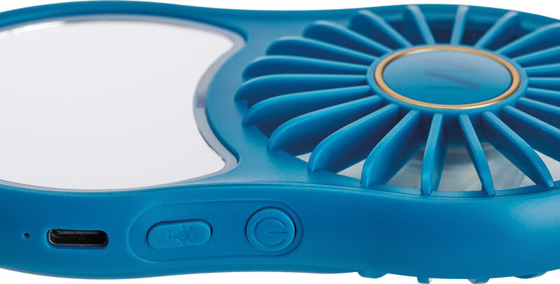 Muitomas Handventilator – 3 Stufen, USB-C, Blau