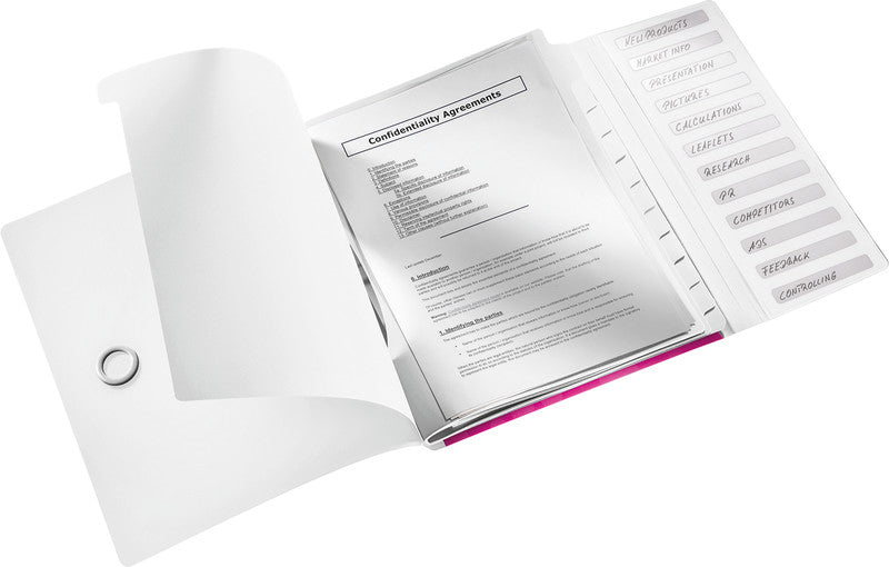 Leitz Ordner WOW – pink, Kunststoff