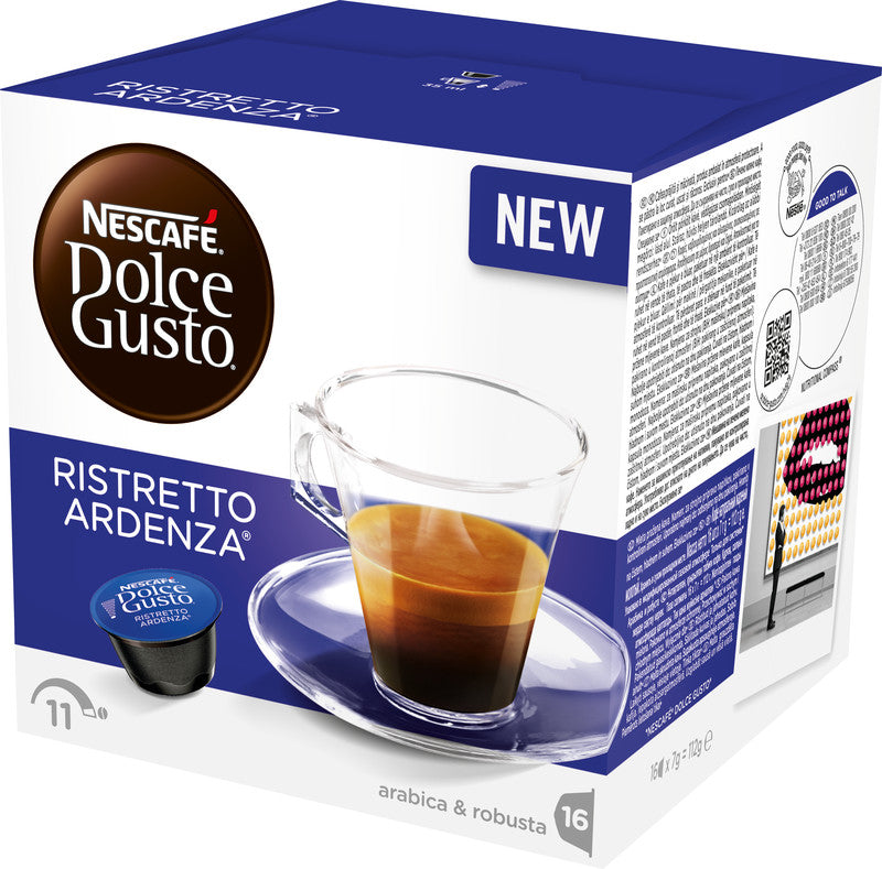 Nescafé Dolce Gusto Kaffeekapseln Ristretto Ardenza – für Dolce Gusto – Intensität 11 – 30 Kapseln