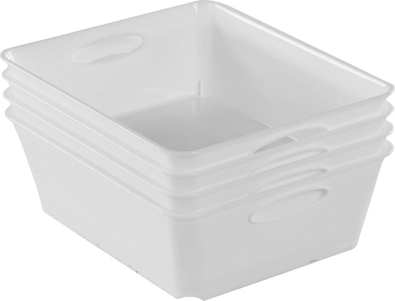 Rotho Aufbewahrungsbox Living – für C6-Format – 151 × 60 × 186 mm