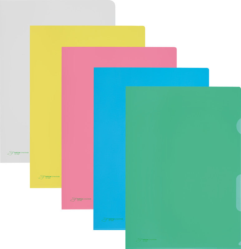 Kolma Sichtmappe A4 – Gelb, Kunststoff, Matt, 90 µm, 100er-Pack