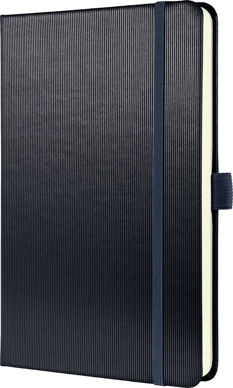 Sigel Notizbuch Conceptum Metallic Edition, kariert, Fadenheftung, Hardcover, 194 Seiten, 80 g/m² – grau