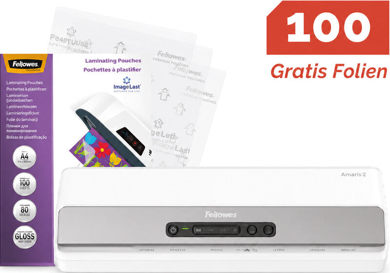 Fellowes Amaris A3 Kreativ- / Multifunktions-Laminiergerät A3 – Kaltlaminieren, Rücklauf, bis 175 µm, 800 mm/min
