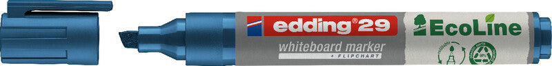 Edding Whiteboard-Marker 29 EcoLine – Keilspitze 1-5 mm – sortiert – 4er-Set – trocken abwischbar