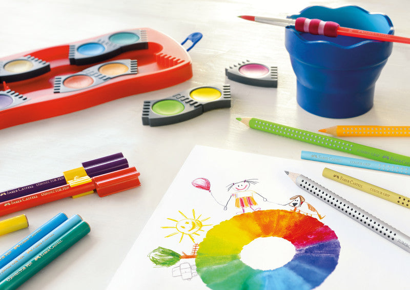 Faber-Castell Deckfarbkasten – 24 Farben, inkl. Deckweiss