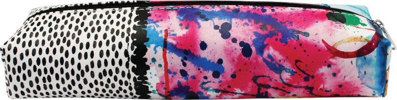 Makenotes Buntes Grunge Etui, leer – Kunstleder – 22 × 3,5 × 6,5 cm