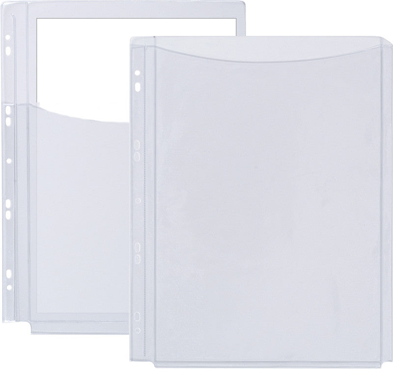 Q-CONNECT Sichtmappe A4 – Transparent, Kunststoff, Glänzend, 180 µm, 5er-Pack