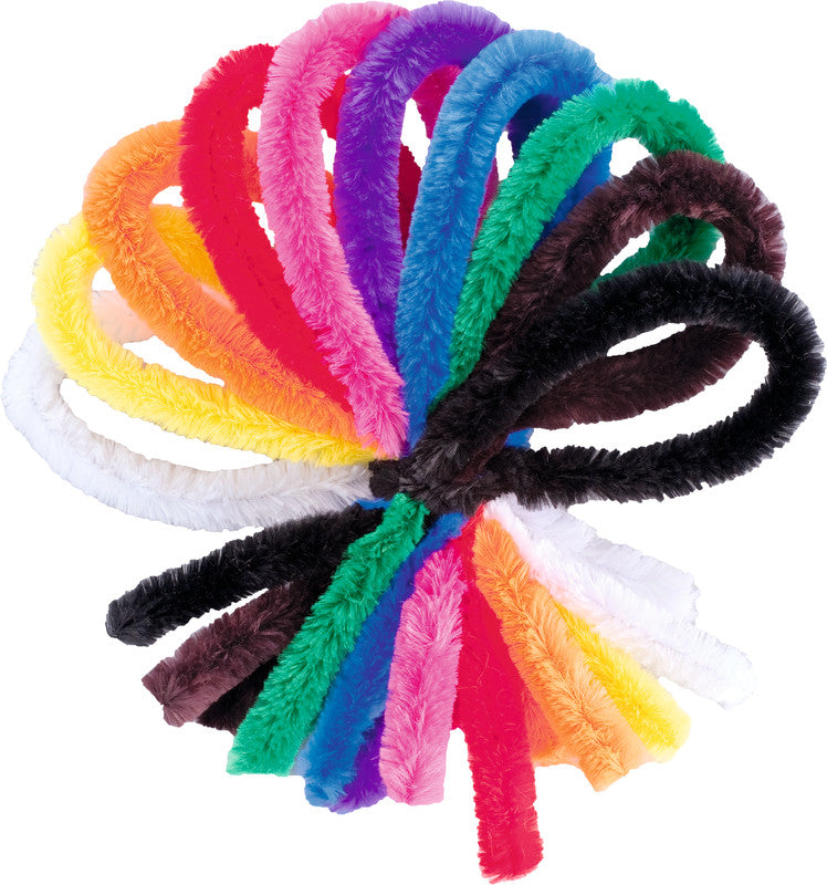 Folia Pfeifenputzer – Schwarz – 50 cm, Ø 8 mm, 10 Stück