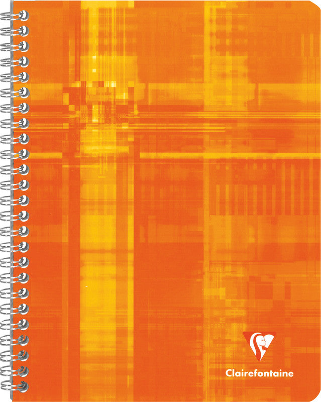 Clairefontaine Spiralheft, 170 × 220 mm, kariert, Spiralbindung, Karton, 50 Blatt, 50 g/m² – sortiert