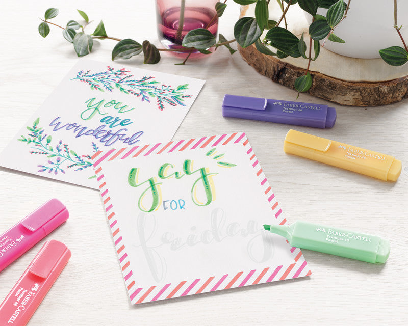 Faber-Castell 46 Textmarker Purpurrosa – Keilspitze, 1–5 mm, nachfüllbar